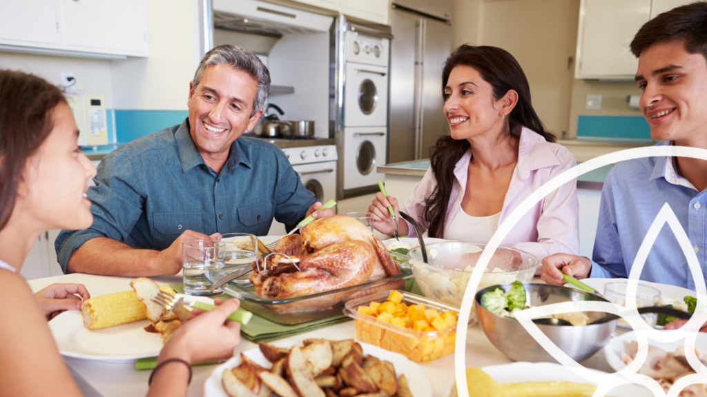 La tradición de comer en familia